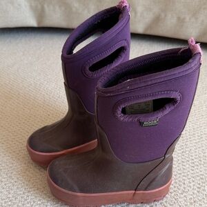 Bogs Kids Purple Waterproof Snow Boots